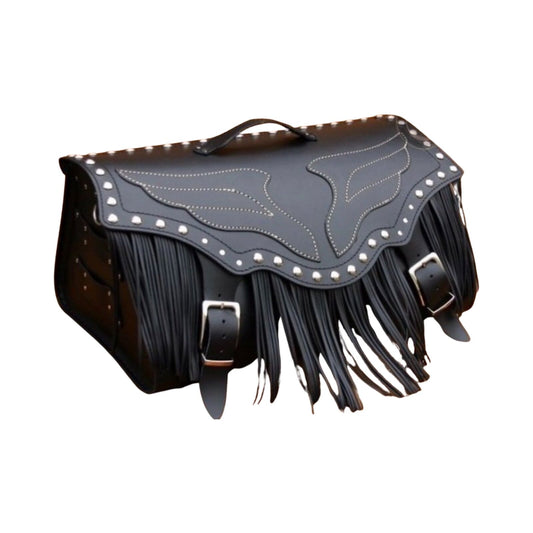 Leather rear trunk roll bag case - Genuine cowhide leather